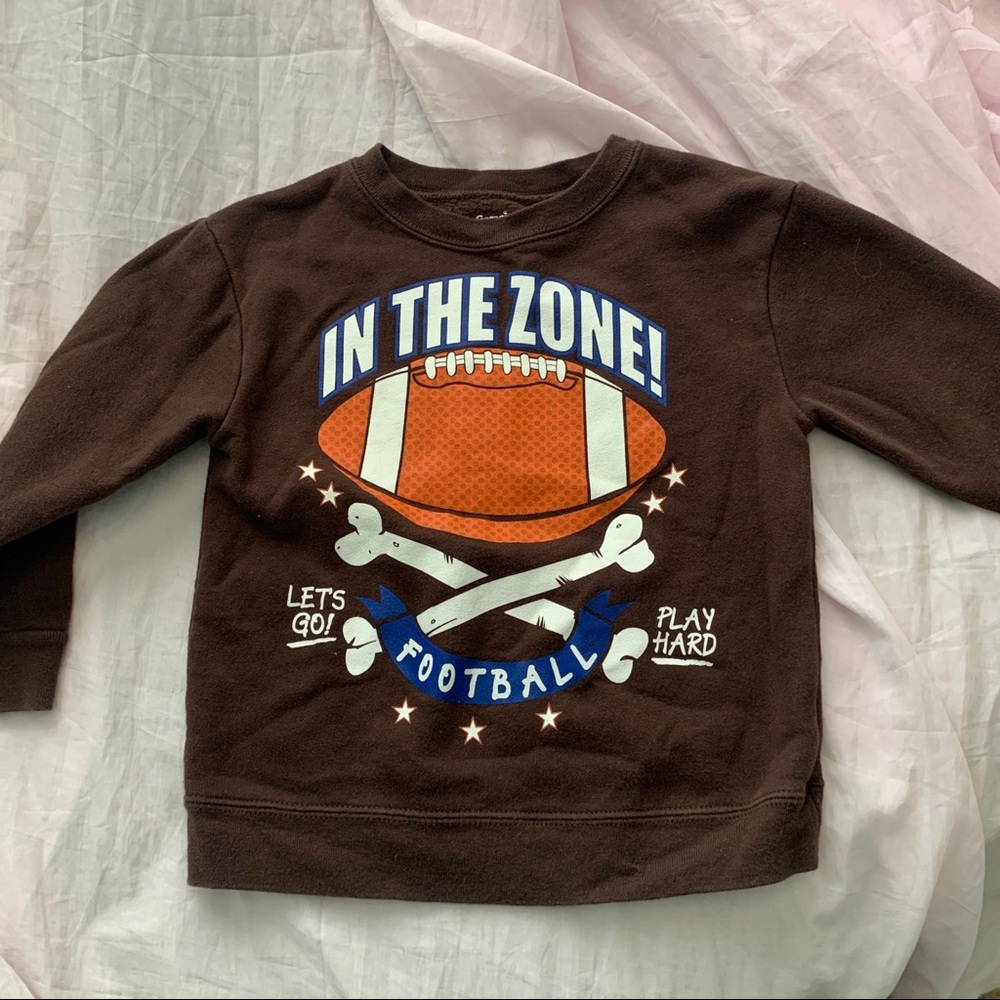 little boys football sweater